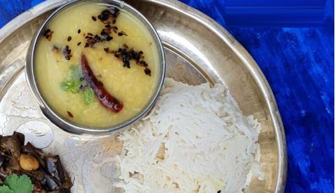 Daal Bhat (Nepali Lentil Soup with Steamed Rice)